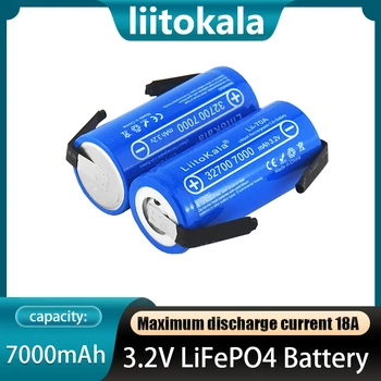 LiitoKala Lii-70A 32700 lifepo4 3.2 v 7000mah lityum demir fosfat pil DIY kaynak şerit tornavida + nikel levha 2