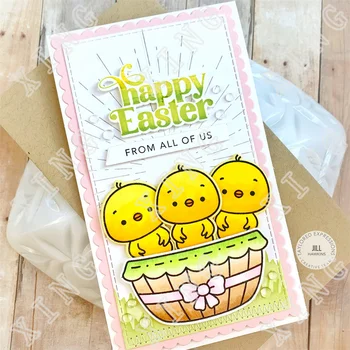Paskalya Çapraz Eggstra Tatlı neşeli Küçük Bit Dönen ışınları Kesme Ölür Pullar Şablonlar Dıy kraft el işi kağıdı Kabartma Kalıpları