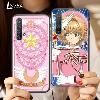 Silikon Kapak Kart Captor Sakuras Anime Realme İçin V15 X50 X7 X3 Superzoom Q2 C11 C3 7 7i 6s 6 5 Küresel Pro 5G telefon kılıfı 4