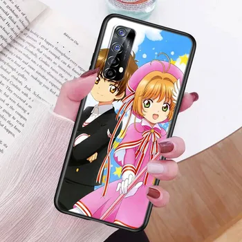 Silikon Kapak Kart Captor Sakuras Anime Realme İçin V15 X50 X7 X3 Superzoom Q2 C11 C3 7 7i 6s 6 5 Küresel Pro 5G telefon kılıfı 5