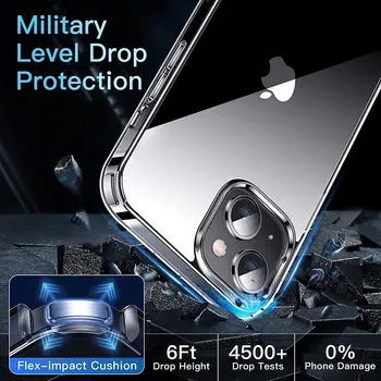 Lüks Kristal Temizle Telefon Kılıfı için iPhone 13 12 11 Pro Max Mini X XS XR 7 8 Artı SE 3 Yumuşak Silikon Darbeye Dayanıklı Koruyucu Kapak