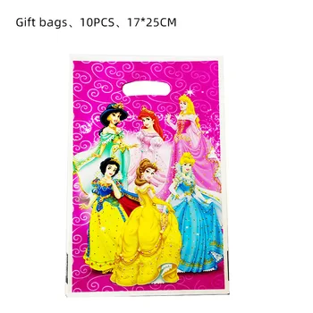 94 Adet Disney Prenses Parti İyilik İçerir Yüzük hediye çantası Bilezik Sticker Kızlar İçin Doğum Günü Partisi Hediyeler Malzemeleri Bebek Duş