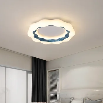 Yeni Stil LED tavan vantilatörü ışıkları Uzaktan Kumanda Karartma Fuaye Yatak Odası Mutfak Yemek Modern Yuvarlak Yüzey Montajlı fan lambası