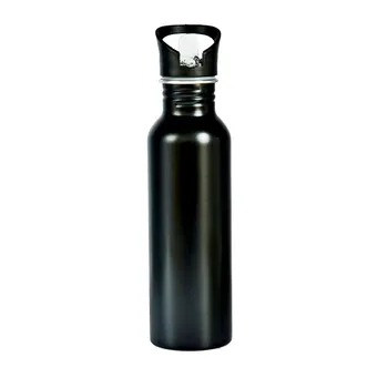 750 ML Resuable ÇEVRE dostu BPA ücretsiz paslanmaz çelik Metal su şişeleri tek duvar seyahat spor salonu içecek su ısıtıcısı 3