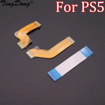 TingDong V1. 0 R2-L2 için Yedek Kablo PS5 Denetleyici Çift Sense Flex Kablo Adaptif Tetik ve 18Pin Dokunmatik Şerit 4