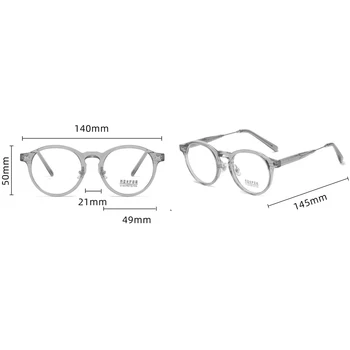 Peekaboo moda yuvarlak gözlük çerçevesi erkekler anti mavi ışık şeffaf lens kadın TR90 gözlük kadınlar optik asetat yeni yıl hediyeleri 2
