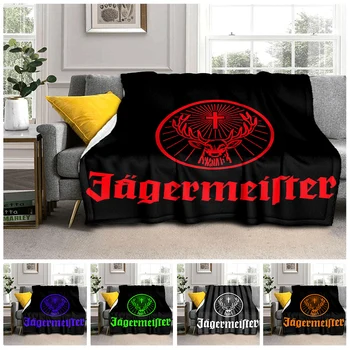 Jaegermeister-Manta de franela suave, forro polar, para dormitorio, sofá