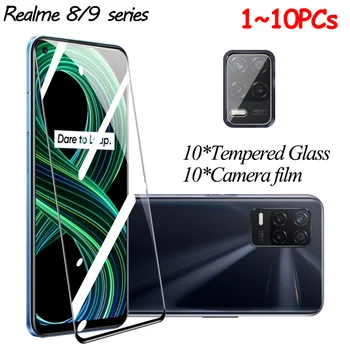Ekran koruyucu için realme için 9 pro + temperli cam pelicula 8 5g 9i lens filmi 8i 8s 9pro artı koruma realme için 9 pro artı cam