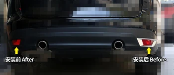 Yimaautotrims Mat Dış Fit Jaguar F-pace İçin 2017 2018 2019 2020 Arka Tampon Kuyruk Sis Farları lamba krom çerçeve Trim