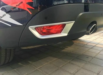 Yimaautotrims Mat Dış Fit Jaguar F-pace İçin 2017 2018 2019 2020 Arka Tampon Kuyruk Sis Farları lamba krom çerçeve Trim 4