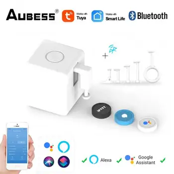 Tuya akıllı Bluetooth Fingerbot Artı Anahtarı Bot Knop İtici Akıllı Ev Akıllı Yaşam App Ses Kontrolü Alexa Google Ev İçin Siri 5