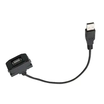 Araba USB arabirim adaptörü Kablosu Uzatma Kablosu Şarj Veri Transferi Outlander Lancer için Uzatma Kablosu Dayanıklı 0