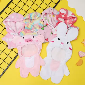 Sevimli Hoodie oyuncak bebek giysileri İçin 30Cm Sarı Ördek Gözlük Çantası Kawaii Hayvan Çıkartmaları lalafanfan Ördek Aksesuarları Elbise çocuk Oyuncakları