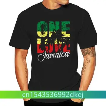 2019 Moda Erkek T shirt Bir Aşk Jamaika T shirt Karayip Tatil