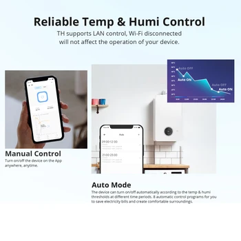 SONOFF TH Kökenli 16A 20A WiFi akıllı anahtarı ile sıcaklık nem monitörü Akıllı Ev Otomasyonu Alexa Google Asistan için