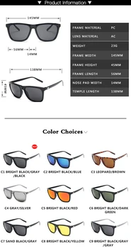ZXWLYXGX Marka Tasarım 2020 Moda Kare Güneş Gözlüğü erkekler balıkçılık Sürüş güneş gözlüğü Erkek UV400 Koruma Shades óculos de sol 3