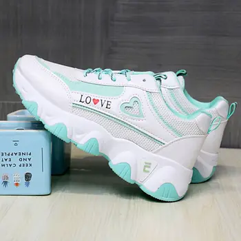 Moda Bahar Kadın Sneakers Yaz Kadın Yürüyüş Platformu vulkanize ayakkabı Konfor Beyaz Kadın Spor Tıknaz Ayakkabı Filas 2