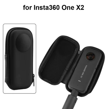 ıçin Insta360 One X/X2 / X3 saklama çantası Taşınabilir Mini PU Su Geçirmez Taşıma Çantası Koruyucu Kutu Panoramik Eylem Kamera Aksesuarı 0