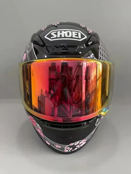 Yüksek kaliteli ABS SHOEI Z7 kiraz çiçeği kişilik kask motosiklet kask tam kapak tüm mevsim erkekler ve kadınlar tam kask
