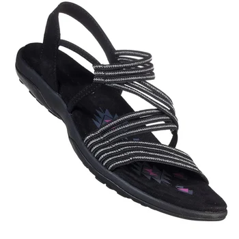 El yapımı Yumuşak Alt platform sandaletler Elastik Kumaş Burnu açık Terlik Açık Artı Boyutu rahat ayakkabılar Chaussures Ete 2022 Femme 1