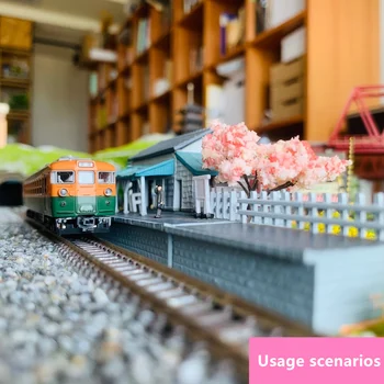 Tren Ho 1/87 Ölçekli Uzunluğu 50 cm Metal Parça Modeli Demiryolu Maket Bois Yapı Hobi Modeli Araçları Tren parça bağlantı malzemesi