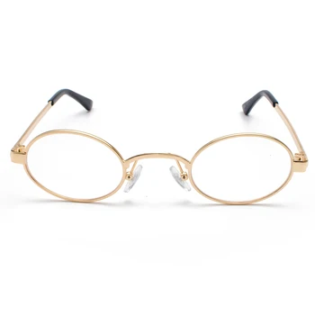 Kachawoo Vintage Gözlük Erkekler Küçük Oval Metal Retro Gözlük Çerçevesi Kadın Küçük Yuvarlak Dekorasyon Aksesuarları 1