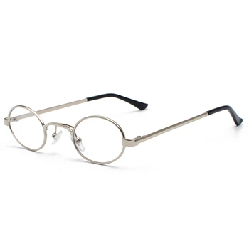 Kachawoo Vintage Gözlük Erkekler Küçük Oval Metal Retro Gözlük Çerçevesi Kadın Küçük Yuvarlak Dekorasyon Aksesuarları 5