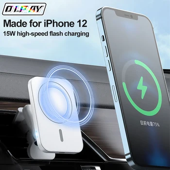 OLPAY Kablosuz Şarj Araba Standı Hava Firar Telefon Tutucu Manyetik Hızlı Şarj Şarj Enayi Tutucu iPhone 14 12 13 Pro Max 0