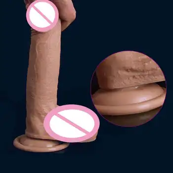 Silikon Gerçekçi Yapay Penis Kadın Sexshop Yumuşak Anal Yapay Penis Kadınlar için Seks Ürünleri Vantuz Penis Yapay Erotik Oyunlar Dick 0