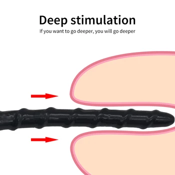 47cm Süper uzun Anal Plug Yapay Penis Yumuşak Silikon Butt Plug Kadın Erkek Eşcinsel Mastürbasyon Anal Seks Oyuncak Anüs Dilatör Genişletici 2