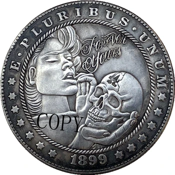 Hobo Nikel 1899-S ABD Morgan Dolar PARA KOPYA Tipi 178 0