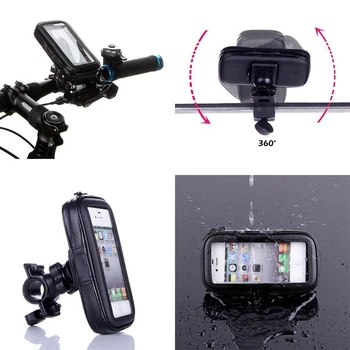 Yükseltme Yeni Su Geçirmez motosiklet bisiklet Scooter Cep telefon tutucu Çanta iphone için kılıf Xs Max GPS Desteği 6.5 inç Bisiklet Standı