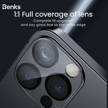 Benks 3D Tam Kapak Arka Kamera Lens Ekran Koruyucu İçin iPhone14 Artı iPhone 14 12 Pro Max Temperli Cam Koruyucu İnce Film