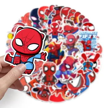 57 adet / takım disney sevimli örümcek adam çıkartmalar karikatür anime figürü marvel Graffiti Su Geçirmez çıkartmalar çocuk Oyuncak dekorasyon sticker