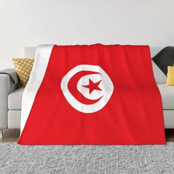 Tunus bayrağı Kanepe Polar Şal Battaniye Sıcak flanel Battaniye Yatak Odası Araba Kanepe Yorgan