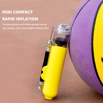Çok Amaçlı Mini El Pompası ile Hava İğne Vana Taşınabilir Bisiklet Lastik Şişirme hava pompası için Basketbol Futbol Kayık Topu 5