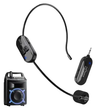 Kablosuz Öğretim Kulaklık 2.4 G Çift TİP-C kablosuz mikrofon Hoparlörler İçin Kişisel ses amplifikatörü İptal Gürültü Kolayca Maç ile