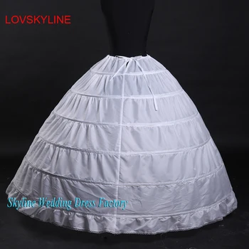 Hızlı kargo Sıcak satış 6 Çemberler Kabarık Etek Jüpon veya Petticoat düğün elbisesi gelin kıyafeti Artı boyutu 65 cm-110 cm 2
