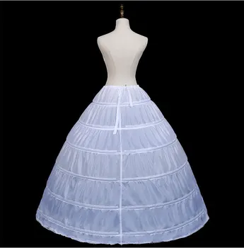 Hızlı kargo Sıcak satış 6 Çemberler Kabarık Etek Jüpon veya Petticoat düğün elbisesi gelin kıyafeti Artı boyutu 65 cm-110 cm 5