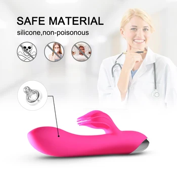 Yapay penis Tavşan Vibratör Kadınlar için 10 Hızlı USB Şarj Edilebilir Güçlü Klitoris stimülasyon titreşimli masaj aleti g-spot Yetişkin Seks Oyuncakları
