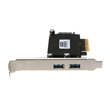 PCIE X 4 Tip-A USB 3.1 Gen 2 Genişleme Kartı 10Gbps ASM1142 Çip Tip A PCIe X 4 Adaptörü Dahili Güç 15P 1