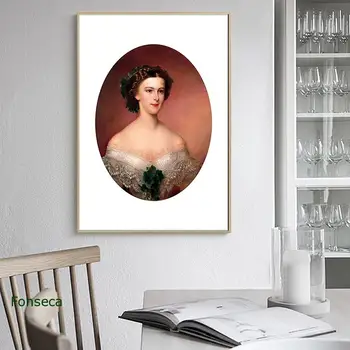 Bavyera Prenses Sissi Elisabeth Amalie Eugenie Poster Retro Klasik Tuval Boyama Duvar Sanatı Resimleri Ev Dekorasyon Hediye 4