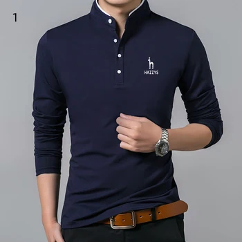 2022 Yaz erkek Golf Giyim Yeni Genç erkek Yüksek dereceli Pamuklu tişört erkek Yüksek Kaliteli Pamuk Moda Uzun Kollu T-sh 3
