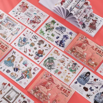 50 Yaprak Yaratıcı Sevimli Karakterler Washi yapışkan kitap DIY Günlüğü Dekorasyon Malzemesi Scrapbooking Çıkartmaları Kawaii Kırtasiye