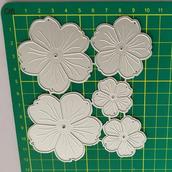 Yeni 3D Çiçekler Kombinasyonu Metal Kesme Ölür DIY Kalıp Kağıt Metal Zanaat Ölür Kart Yapımı için Kesme Ölür Kabartma Kalıpları Kalıp Kesim 0
