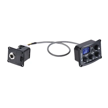 JOYO Yeni Varış JE-63 Ukulele Ukelele Ukenin Piezo Pickup Preamp Sistemi 3-Band EQ Ekolayzer lcd Ekran Tuning Fonksiyonu ile 0