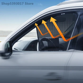 BYD için Şarkı Artı 2020 2021 2022 Manyetik Araba Yan pencere şemsiyeleri Örgü Gölge Kör Araba Pencere Perde Siyah Aksesuarları