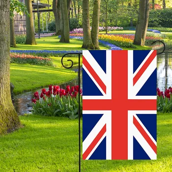 Union Jack Bayrağı 45x30 cm Polyester Birleşik Krallık Ulusal İNGILTERE Bayrağı Afiş Canlı Renk Çift Taraflı Yard Bahçe Bayrakları