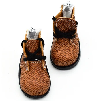 4.5 cm BJD Bebek Ayakkabıları 20 Cm Pamuk EXO Bebek Botları Mini El Yapımı Ayakkabı