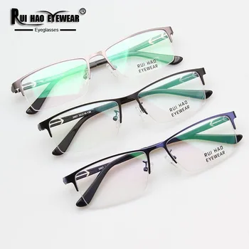 Süper Hafif Optik Gözlük Erkekler Dikdörtgen Reçete Gözlük Moda Gözlük Çerçeveleri TR90 Tapınak Gözlük 3007 2